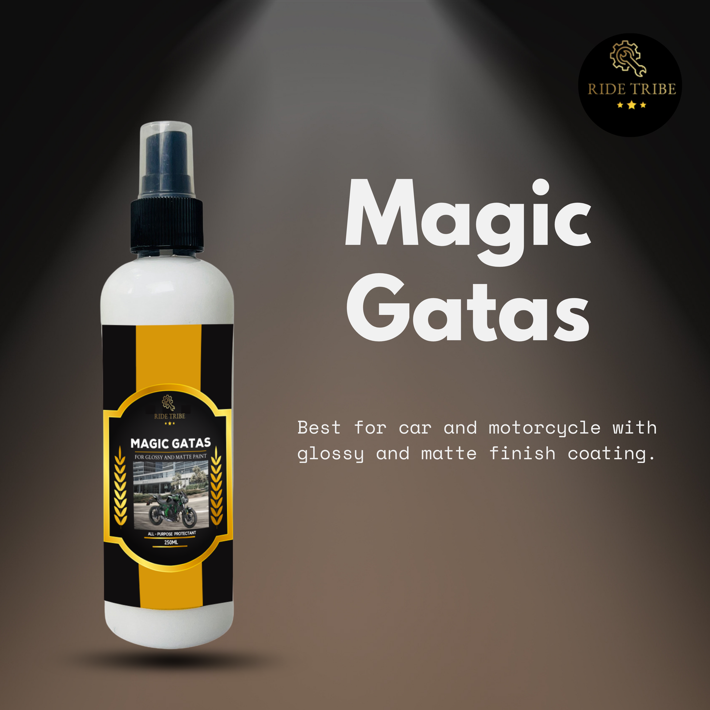 Motorcycle Magic Gatas Micro fiber Universal With 1 Free Microfiber Towel + 1 Free Sponge