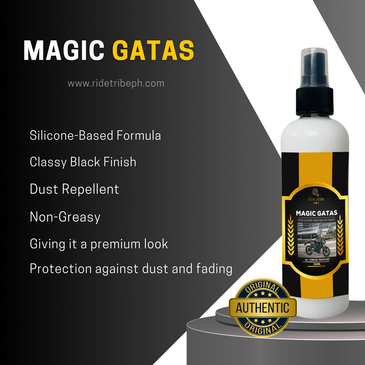 Motorcycle Magic Gatas Micro fiber Universal With 1 Free Microfiber Towel + 1 Free Sponge