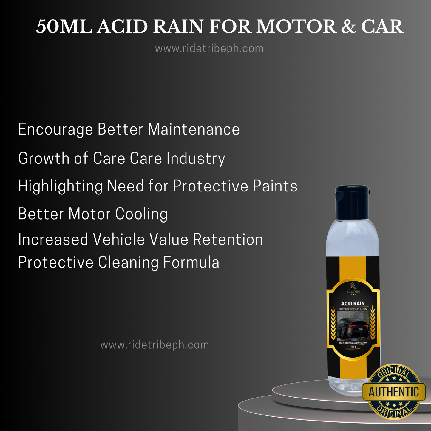 Acid Rain Remover - Watermarks Remover With 1 Free Microfiber Towel + 1 Free Sponge