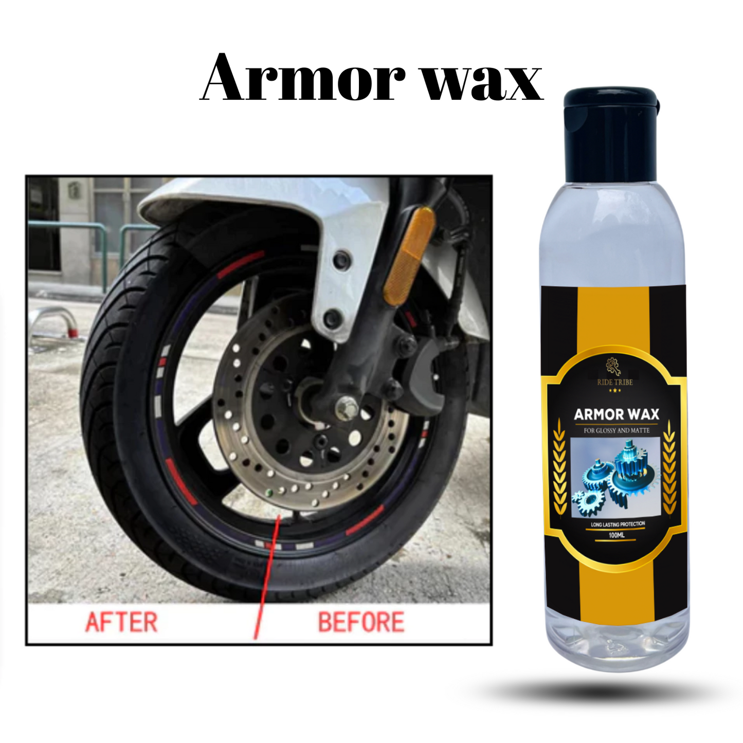 Armor Wax for Matte and Glossy Finish With 1 Free Microfiber Towel + 1 Free Sponge