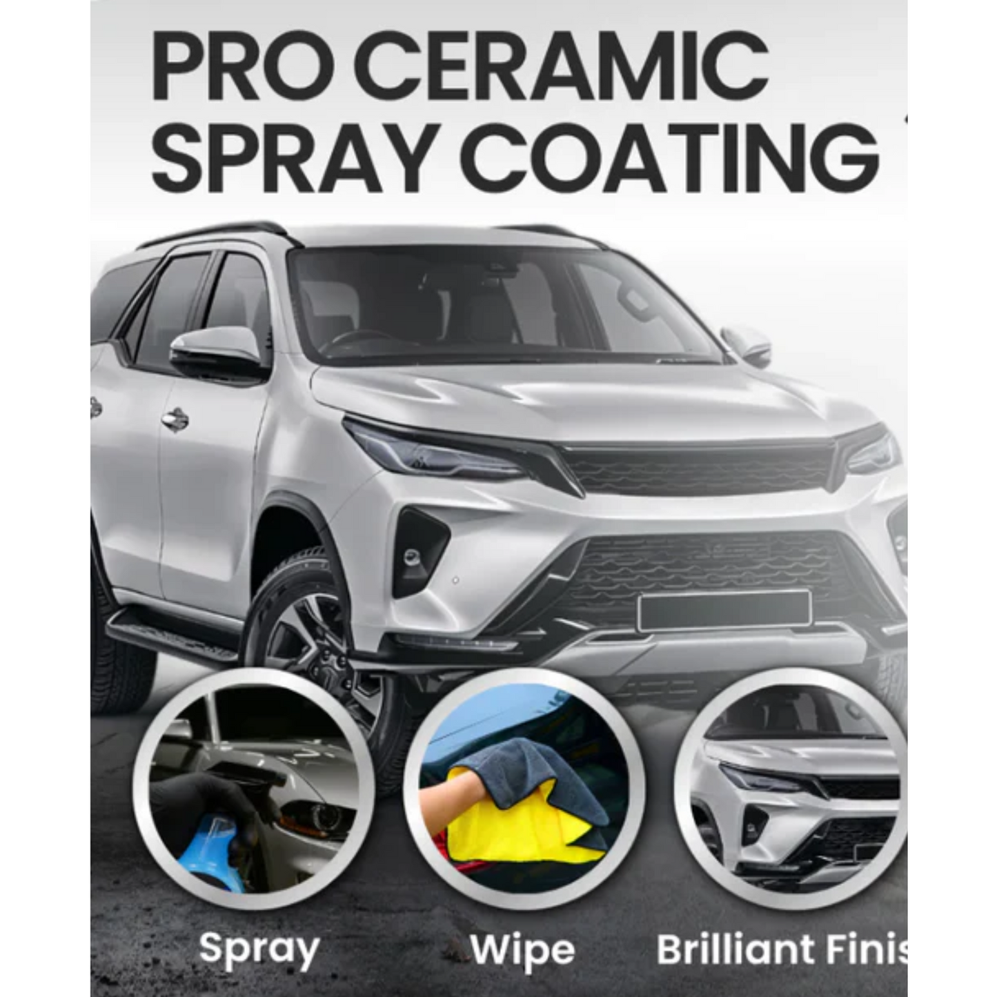 Ceramic Wax Liquid Wax Ultimate Gloss and Protection for Car and Motor With 1 Free Microfiber Towel + 1 Free Sponge