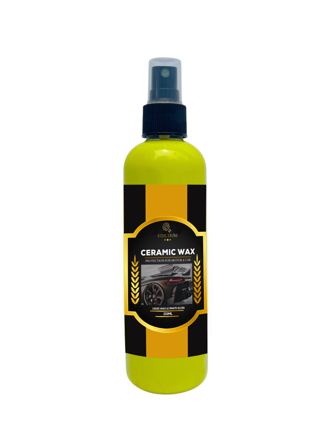 Ceramic Wax Liquid Wax Ultimate Gloss and Protection for Car and Motor With 1 Free Microfiber Towel + 1 Free Sponge