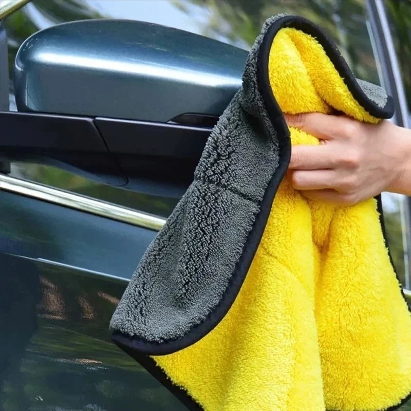 Car Wash Cloth Microfiber Towel Auto Cleaning Drying Cloth Hemming Super Absorbent